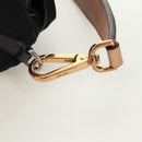 PRADA Shoulder Bag Nylon Black Gold Auth 165372V-8