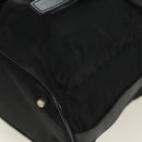 PRADA Shoulder Bag Nylon Black Gold Auth 165372V-17
