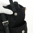 PRADA Shoulder Bag Nylon Black Gold Auth 165372V-21