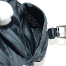 PRADA Shoulder Bag Nylon Black Gold Auth 165372V-22