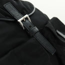 PRADA Shoulder Bag Nylon Black Gold Auth 165372V-9