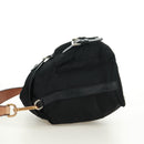 PRADA Shoulder Bag Nylon Black Gold Auth 165372V-3