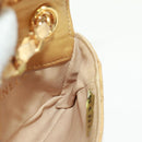 CHANEL Mini Matelasse 10 Chain Handle Pouch Lamb Skin Gold CC Auth 165375V-22