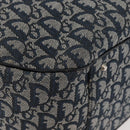 Christian Dior Trotter Canvas Hand Bag Navy Silver Auth 165376-17