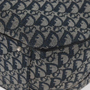 Christian Dior Trotter Canvas Hand Bag Navy Silver Auth 165376-18