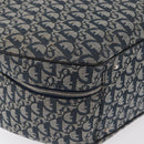 Christian Dior Trotter Canvas Hand Bag Navy Silver Auth 165376-8