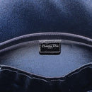 Christian Dior Trotter Canvas Hand Bag Navy Silver Auth 165376-10