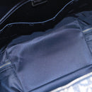 Christian Dior Trotter Canvas Hand Bag Navy Silver Auth 165376-20