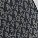 Christian Dior Trotter Canvas Hand Bag Navy Silver Auth 165376-3