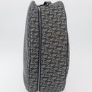 Christian Dior Trotter Canvas Hand Bag Navy Silver Auth 165376-4