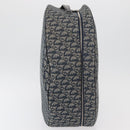 Christian Dior Trotter Canvas Hand Bag Navy Silver Auth 165376-6