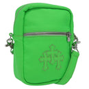 Chrome Hearts Takamini Shoulder Bag Leather Green Silver Auth 165377SM-1