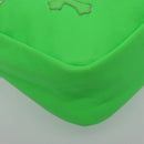 Chrome Hearts Takamini Shoulder Bag Leather Green Silver Auth 165377SM-15
