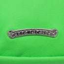 Chrome Hearts Takamini Shoulder Bag Leather Green Silver Auth 165377SM-19
