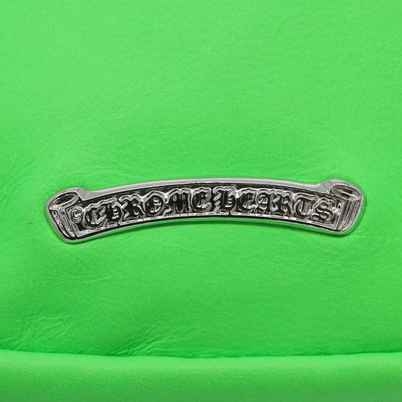 Chrome Hearts Takamini Shoulder Bag Leather Green Silver Auth 165377SM