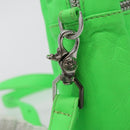 Chrome Hearts Takamini Shoulder Bag Leather Green Silver Auth 165377SM-22