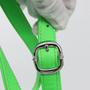 Chrome Hearts Takamini Shoulder Bag Leather Green Silver Auth 165377SM-23