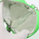 Chrome Hearts Takamini Shoulder Bag Leather Green Silver Auth 165377SM-11