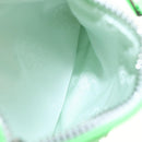 Chrome Hearts Takamini Shoulder Bag Leather Green Silver Auth 165377SM-28