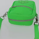 Chrome Hearts Takamini Shoulder Bag Leather Green Silver Auth 165377SM-6