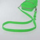 Chrome Hearts Takamini Shoulder Bag Leather Green Silver Auth 165377SM-7