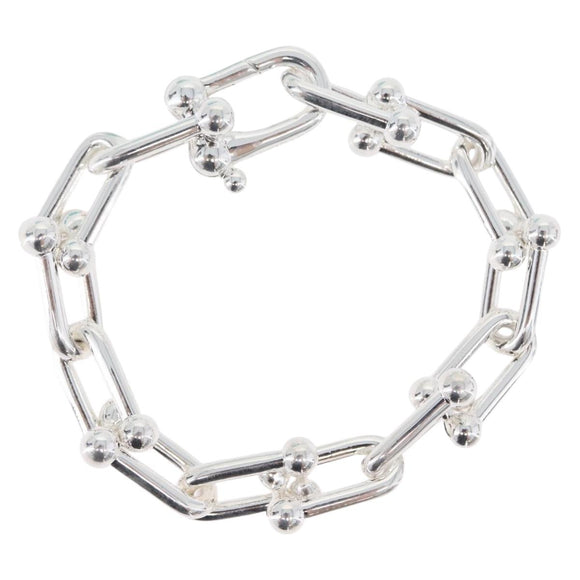 TIFFANY&Co. Hardware Large Link Bracelet Ag925 Silver Auth 165380SM