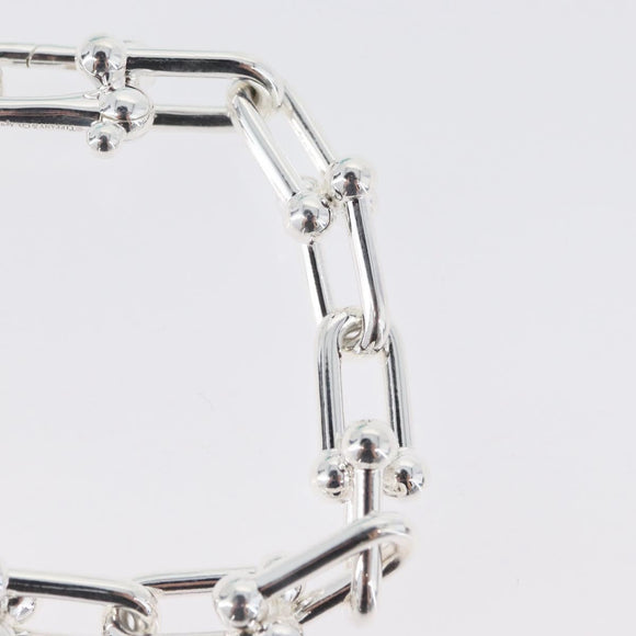 TIFFANY&Co. Hardware Large Link Bracelet Ag925 Silver Auth 165380SM