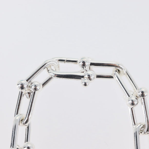 TIFFANY&Co. Hardware Large Link Bracelet Ag925 Silver Auth 165380SM