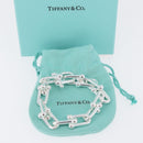 TIFFANY&Co. Hardware Large Link Bracelet Ag925 Silver Auth 165380SM-14