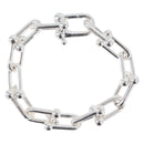 TIFFANY&Co. Hardware Large Link Bracelet Ag925 Silver Auth 165380SM-2
