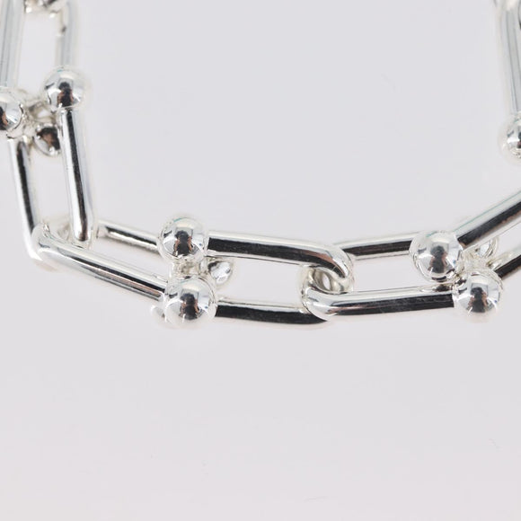 TIFFANY&Co. Hardware Large Link Bracelet Ag925 Silver Auth 165380SM