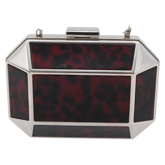 LOUIS VUITTON Chain Shoulder Bag metal Red LV Auth 165383SAM