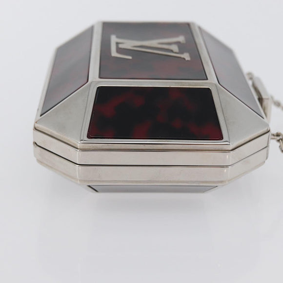 LOUIS VUITTON Chain Shoulder Bag metal Red LV Auth 165383SAM
