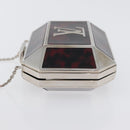 LOUIS VUITTON Chain Shoulder Bag metal Red LV Auth 165383SAM-4