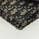 Christian Dior Trotter Canvas Saddle Oblique Waist bag Navy Gold Auth 165390V-11