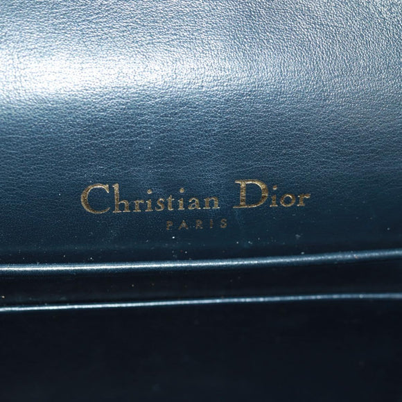 Christian Dior Trotter Canvas Saddle Oblique Waist bag Navy Gold Auth 165390V