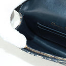 Christian Dior Trotter Canvas Saddle Oblique Waist bag Navy Gold Auth 165390V-19