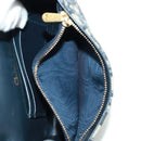 Christian Dior Trotter Canvas Saddle Oblique Waist bag Navy Gold Auth 165390V-21