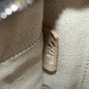 LOEWE Cruz Hand Bag Leather 2way Dark Brown Silver Auth 165392M-12