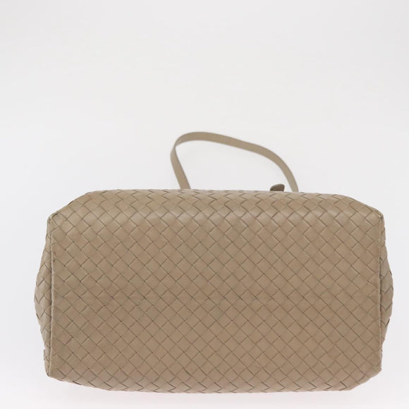 BOTTEGA VENETA INTRECCIATO Handtas Leer 2way Grijs Auth 165395