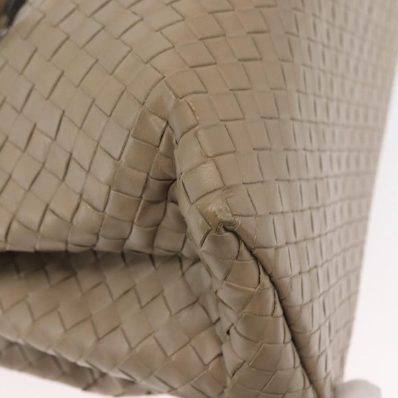 BOTTEGA VENETA INTRECCIATO Handtas Leer 2way Grijs Auth 165395