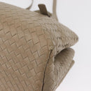 BOTTEGA VENETA INTRECCIATO Handtas Leer 2way Grijs Auth 165395-16