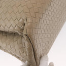 BOTTEGA VENETA INTRECCIATO Handtas Leer 2way Grijs Auth 165395-17