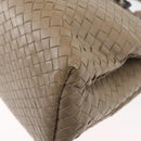 BOTTEGA VENETA INTRECCIATO Handtas Leer 2way Grijs Auth 165395-18