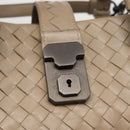 BOTTEGA VENETA INTRECCIATO Handtas Leer 2way Grijs Auth 165395-20