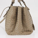 BOTTEGA VENETA INTRECCIATO Handtas Leer 2way Grijs Auth 165395-3