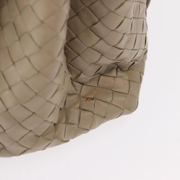 BOTTEGA VENETA INTRECCIATO Handtas Leer 2way Grijs Auth 165395