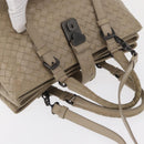 BOTTEGA VENETA INTRECCIATO Hand Bag Leather 2way Gray Auth 165395-7
