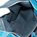 BALENCIAGA Backpack Leather Blue Silver 326404 Auth 165396-31