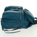 BALENCIAGA Backpack Leather Blue Silver 326404 Auth 165396-4